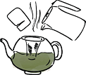 Seduh Step 1: Seduh seperti teh dengan 500ml air mendidih kedalam teko/teapot.